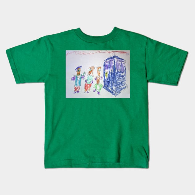 The Doctor and his friends Kids T-Shirt by unicronandbear
